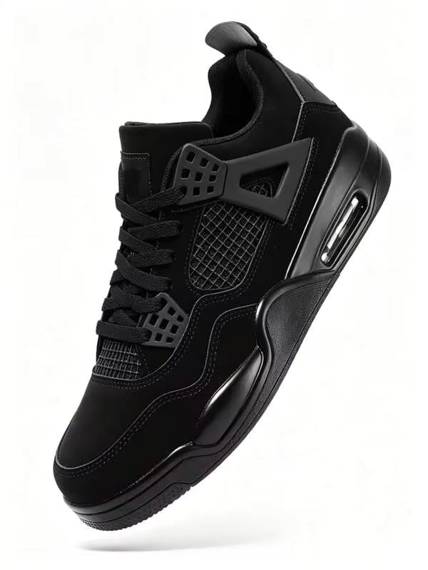 Men's High-Top Sneakers, White Grey Low-Top Basketball Shoes Breathable Streetwear Trainers,Air Cushion, Non-Slip Casual Sneakers`